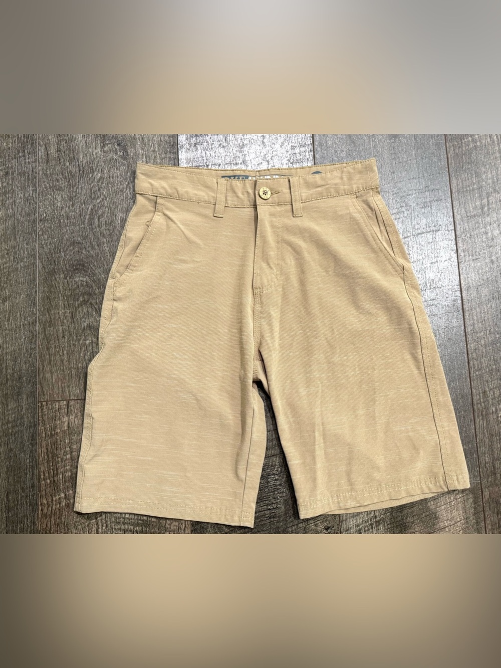 BKE HYBRID Boys Khaki Tan Shorts size 14